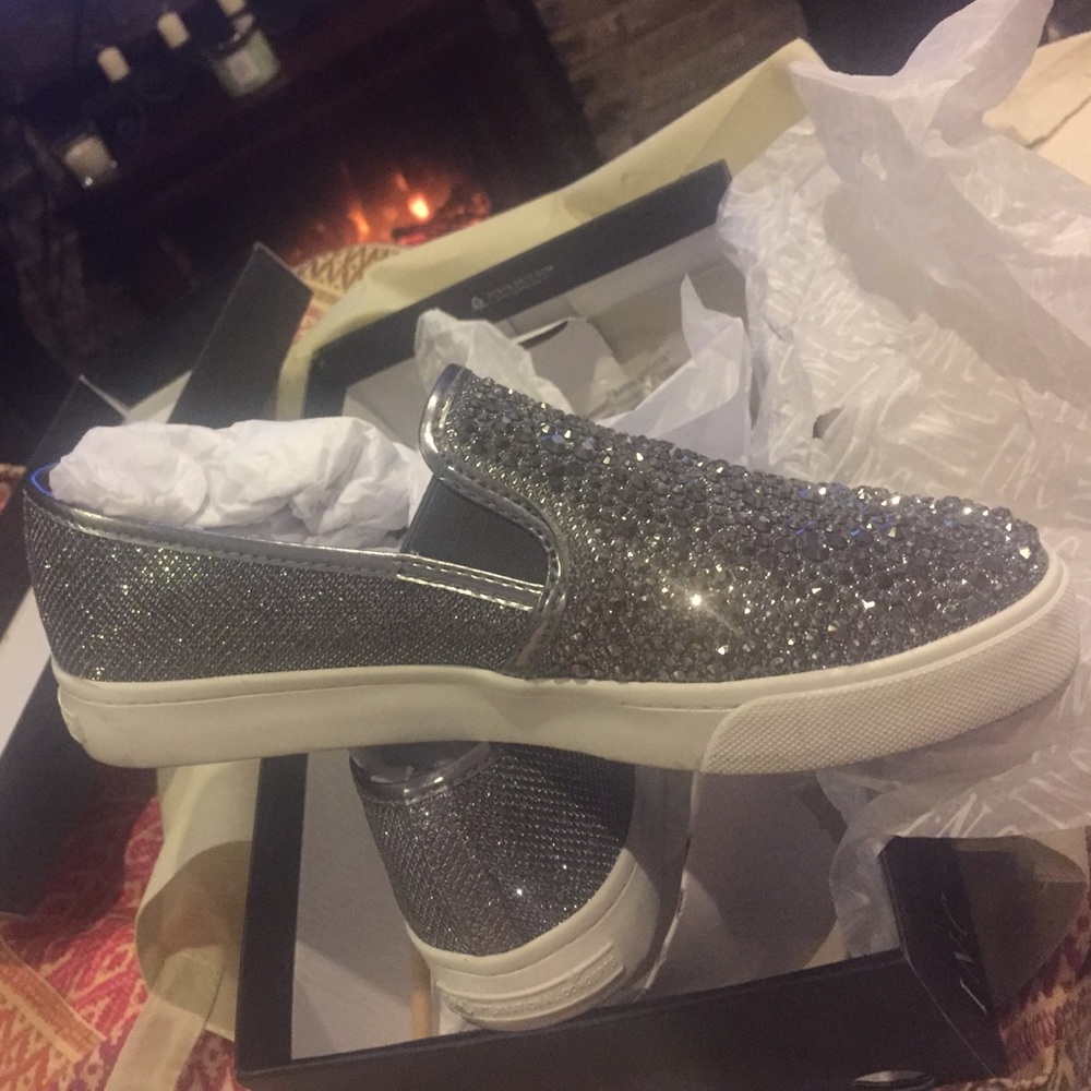 INC New Pewter Sammee Slip-On Sneakers. Womens 7 W
